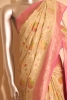 Designer Brush Paint Banarasi Georgette Silk Saree